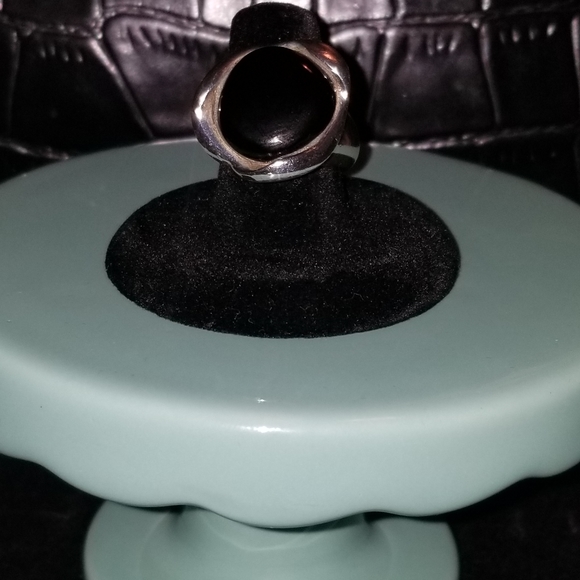 Rare Vintage Barse Sterling Silver/Onyx Ring - Picture 2 of 4